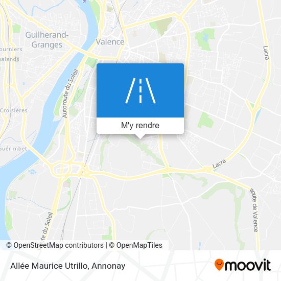 Allée Maurice Utrillo plan