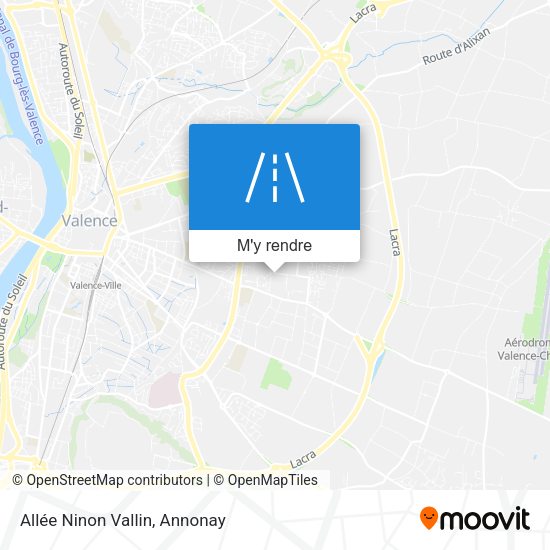 Allée Ninon Vallin plan
