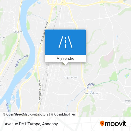 Avenue De L'Europe plan