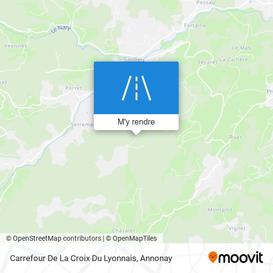 Carrefour De La Croix Du Lyonnais plan