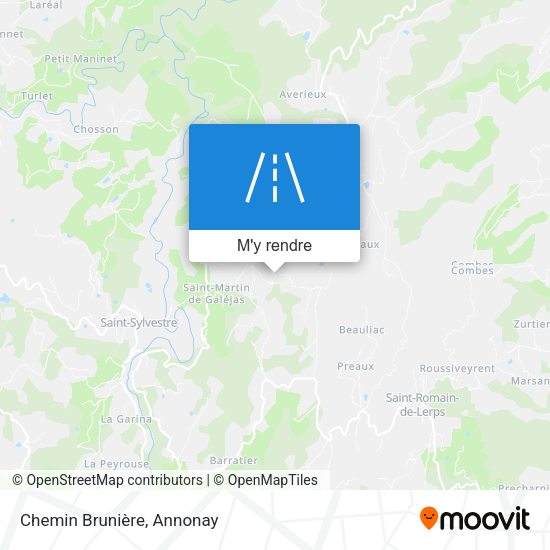 Chemin Brunière plan