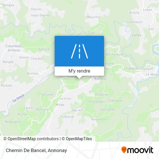 Chemin De Bancel plan