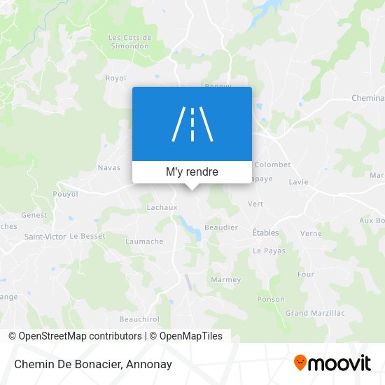 Chemin De Bonacier plan