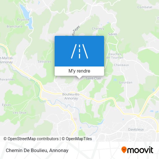 Chemin De Boulieu plan