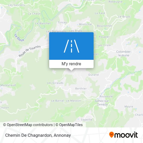 Chemin De Chagnardon plan