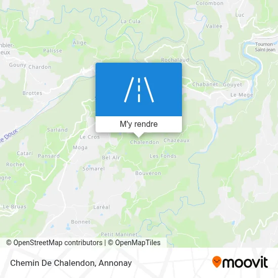 Chemin De Chalendon plan