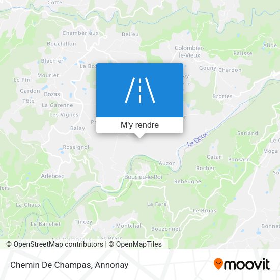 Chemin De Champas plan