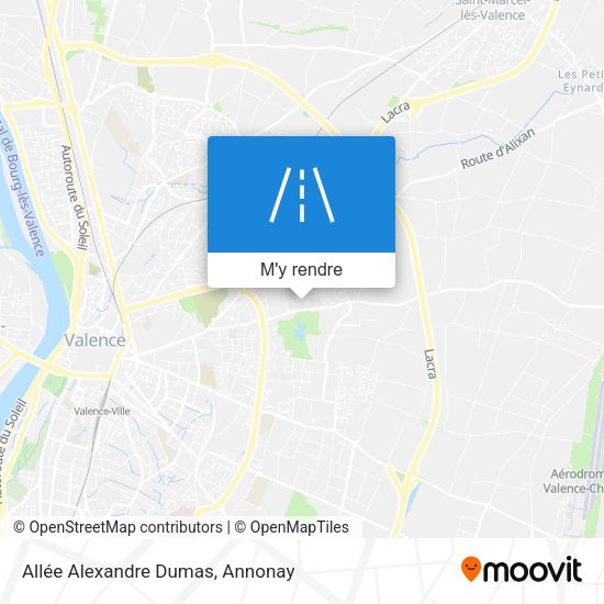 Allée Alexandre Dumas plan