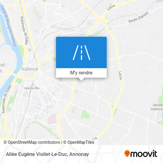 Allée Eugène Viollet-Le-Duc plan