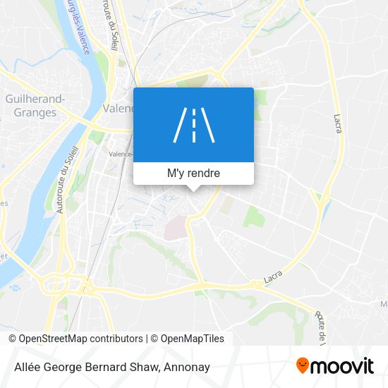 Allée George Bernard Shaw plan