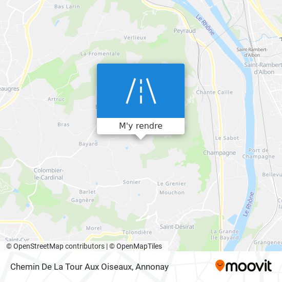 Chemin De La Tour Aux Oiseaux plan