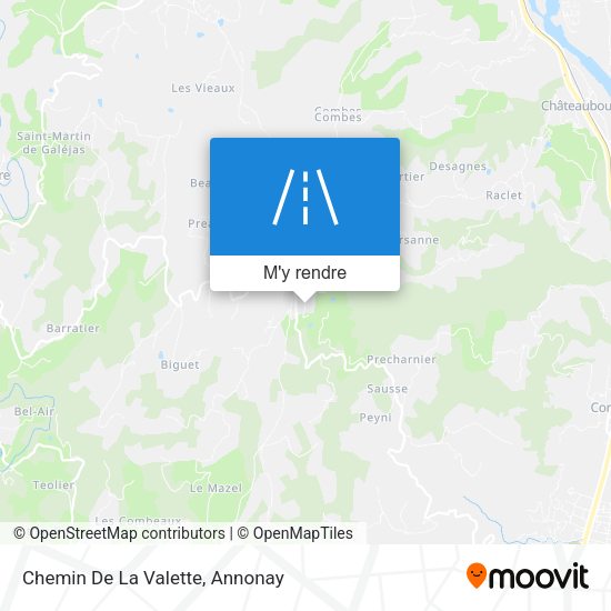 Chemin De La Valette plan