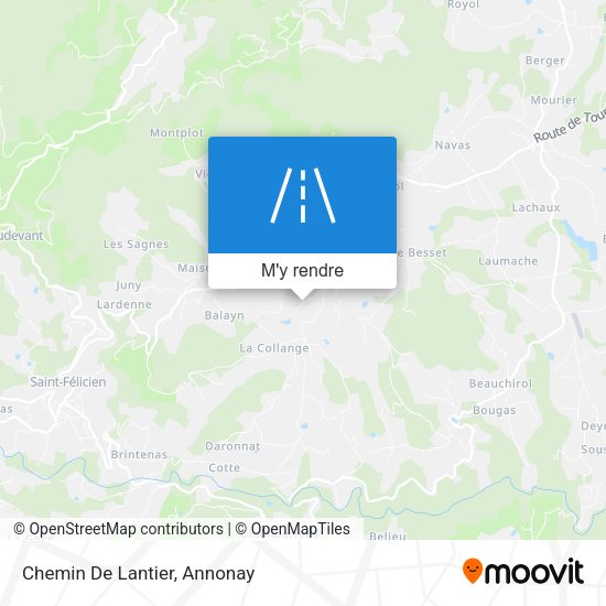 Chemin De Lantier plan