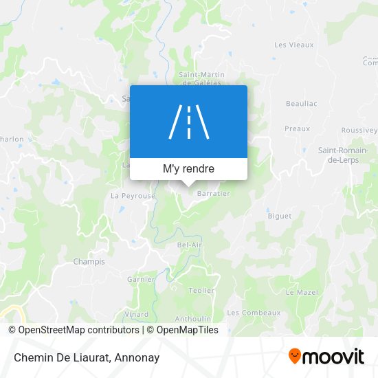 Chemin De Liaurat plan