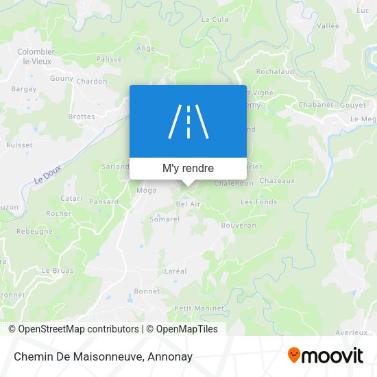 Chemin De Maisonneuve plan