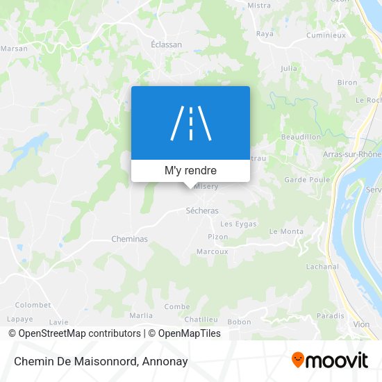 Chemin De Maisonnord plan