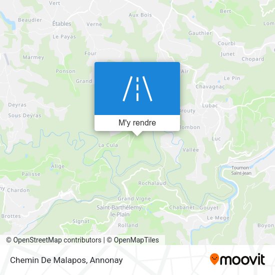 Chemin De Malapos plan