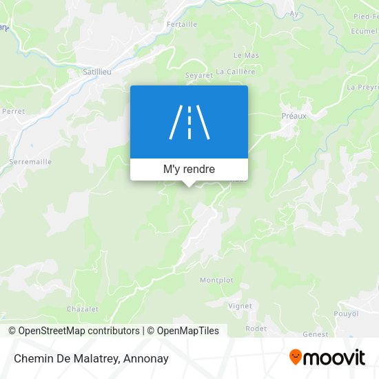 Chemin De Malatrey plan