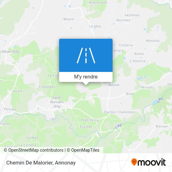 Chemin De Malorier plan
