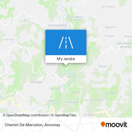 Chemin De Marcelon plan