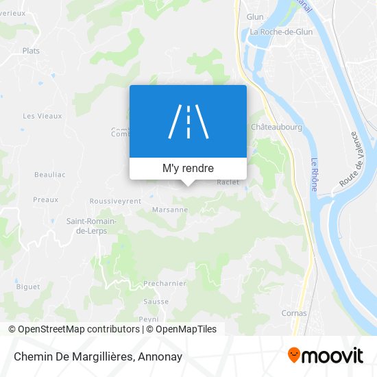 Chemin De Margillières plan