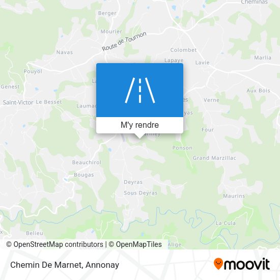 Chemin De Marnet plan