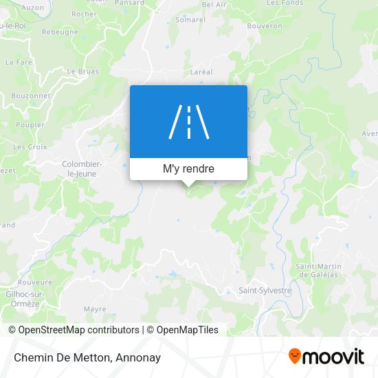 Chemin De Metton plan