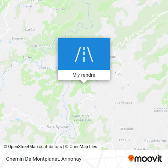 Chemin De Montplanet plan