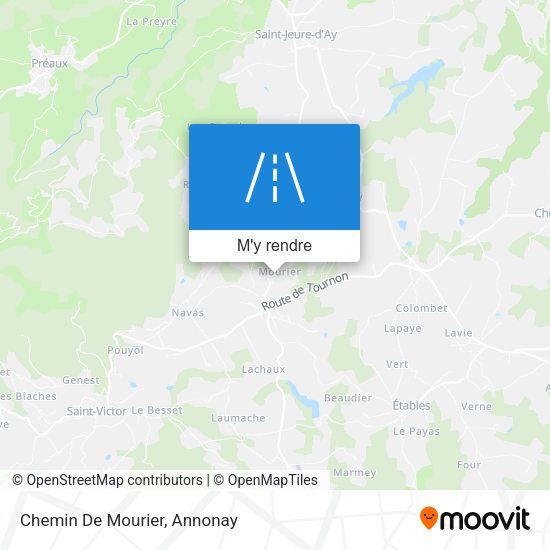 Chemin De Mourier plan