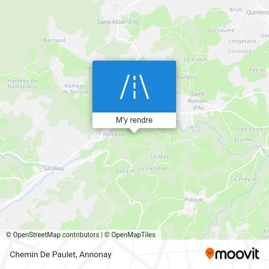 Chemin De Paulet plan