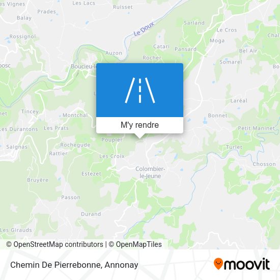 Chemin De Pierrebonne plan