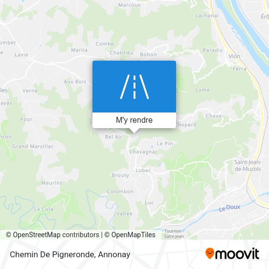 Chemin De Pigneronde plan