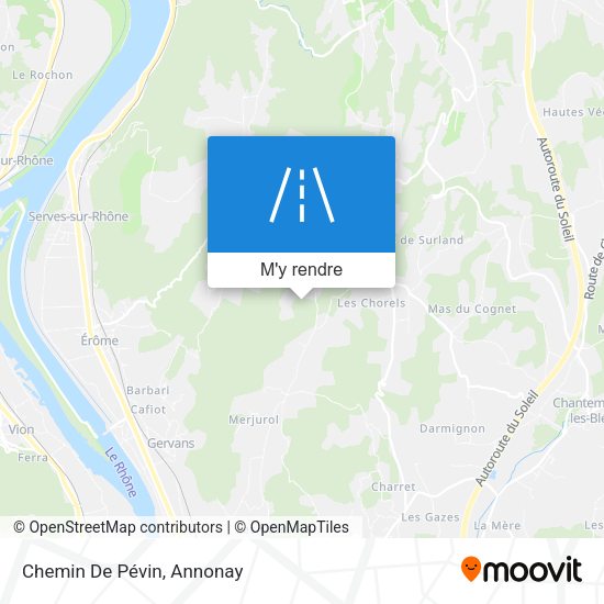Chemin De Pévin plan