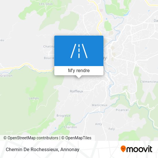 Chemin De Rochessieux plan