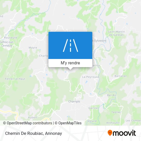 Chemin De Roubiac plan