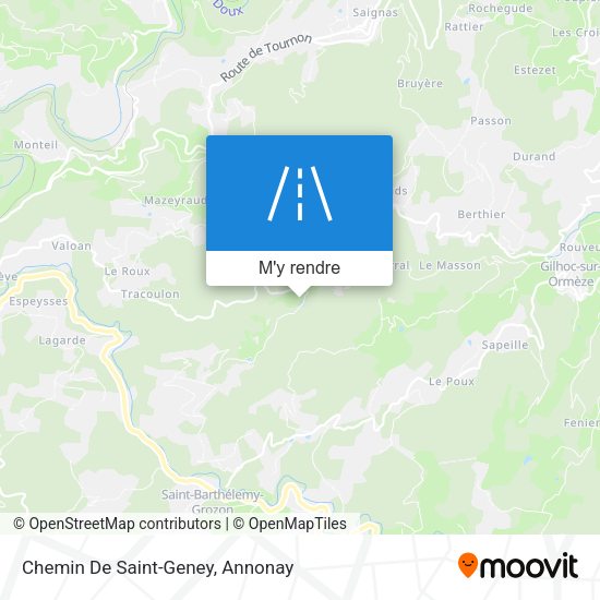 Chemin De Saint-Geney plan