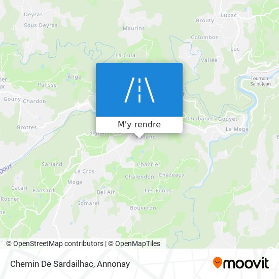 Chemin De Sardailhac plan