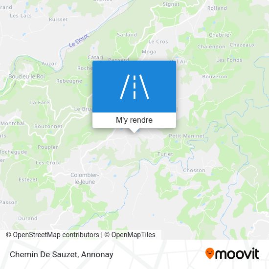 Chemin De Sauzet plan