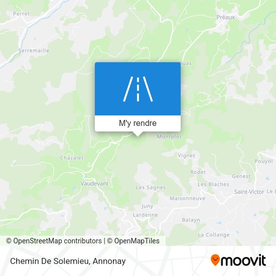 Chemin De Solemieu plan