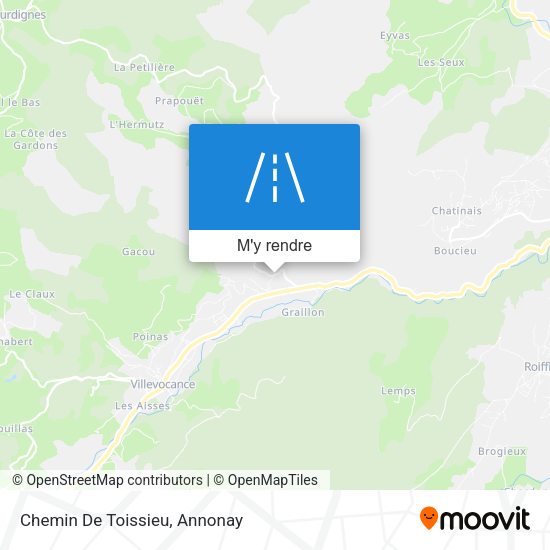 Chemin De Toissieu plan