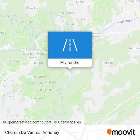 Chemin De Vaures plan