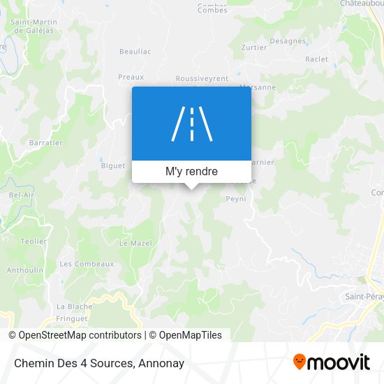 Chemin Des 4 Sources plan