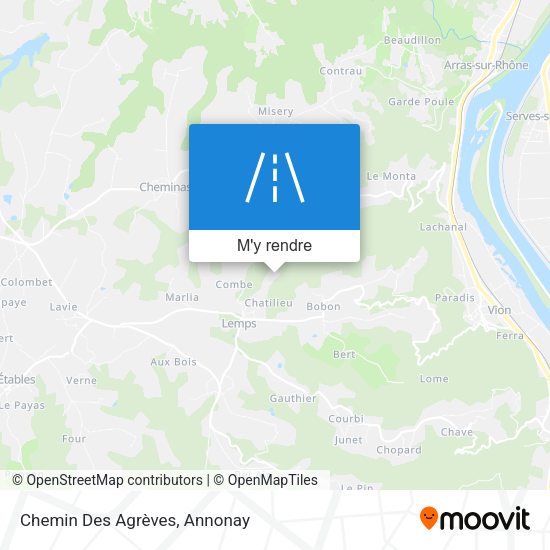 Chemin Des Agrèves plan