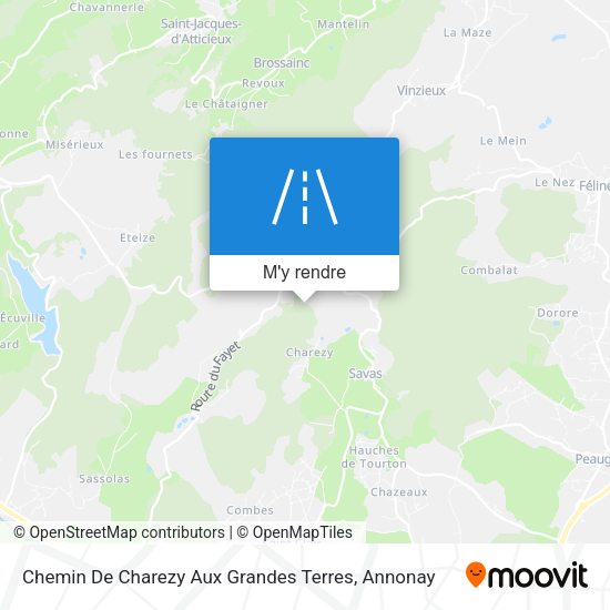Chemin De Charezy Aux Grandes Terres plan