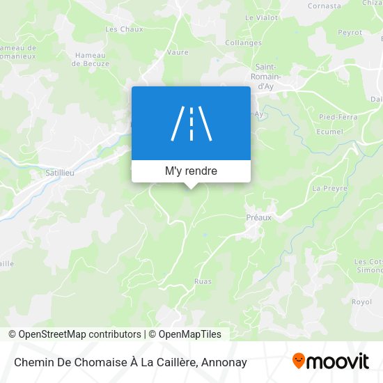 Chemin De Chomaise À La Caillère plan