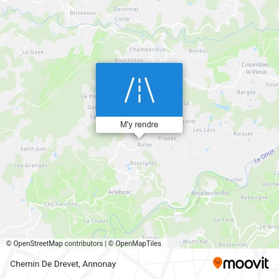 Chemin De Drevet plan