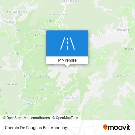 Chemin De Faugeas Est plan