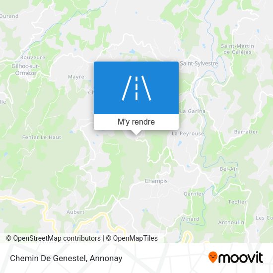 Chemin De Genestel plan