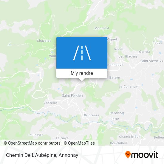 Chemin De L'Aubépine plan
