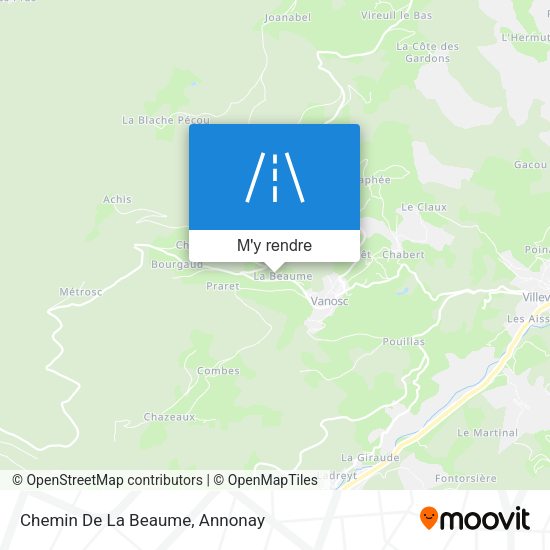 Chemin De La Beaume plan